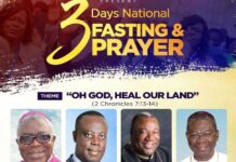 Christian Leaders Declare 3 Days Fasting & Prayer Against COVID-19