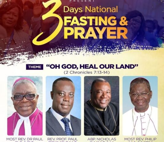 Christian Leaders Declare 3 Days Fasting & Prayer Against COVID-19